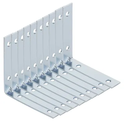 Produktbild von SOTECH Winkelverbinder L-Winkel gerade 75 x 75 x 15 mm – verzinkt (10 Stück)