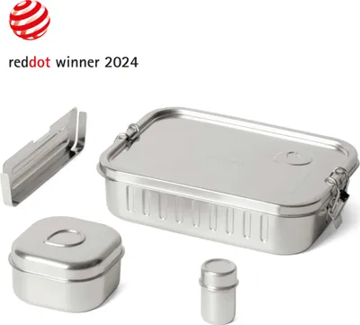Produktbild von ECO Brotbox - Marmita+ - auslaufsichere Edelstahl Lunchbox Portugal