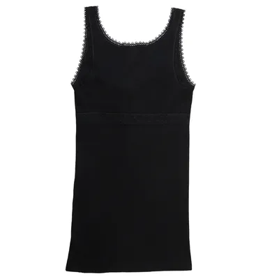 Produktbild von HERMKO 15804740 Damen BH-Hemd aus 100% Baumwolle, Farbe:schwarz, Größe:52/54 (XXL)