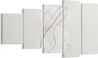 Produktbild von Bild auf Leinwand - Leinwandbild - 5 Teile - Minimalismus Körper Frauen - 100x60cm - Wand Bild - Wanddeko - Wandbilder - Leinwanddruck - Bilder - Wanddekoration - Leinwand bilder - EG100x60-4831