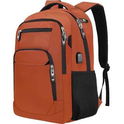 Produktbild von OKWISH Bag Rucksack Schule Arbeit & Freizeit Outdoor Sport Wandertasche Fahrradrucksack Mit USB Laptoprucksack Daypack Orange