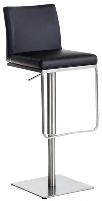 Imagen del producto de Silla de bar Pamela, acero inoxidable - Negra
