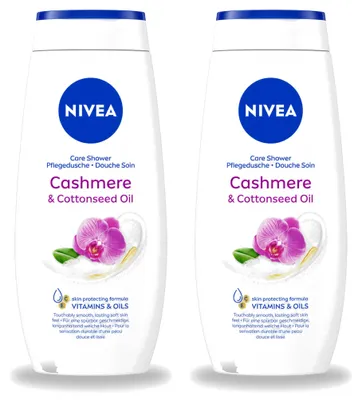 Produktbild von 2 x NIVEA Cashmere Moments Pflegedusche - 250 ml - Vorteilspackung - 2 Stücke