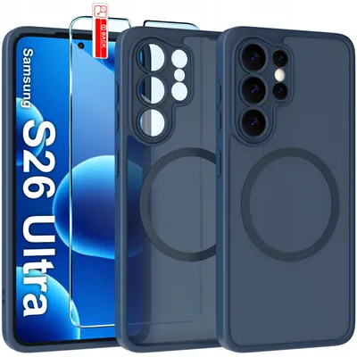 Immagine prodotto di Custodia magnetica opaca per Samsung S26 Ultra | Compatibile con MagSafe, resistente + vetro