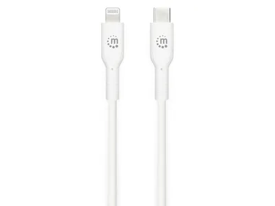 Image de Manhattan 394512 MANHATTAN Kabel USB-C auf Lightning 1m weiß