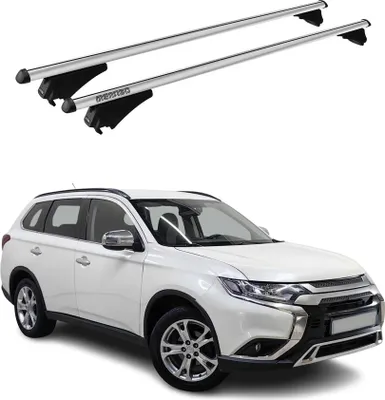 Produktbild von Menabo Dachträger für Mitsubishi Outlander PHEV 2014-2021 75kg Alu Silber 2x