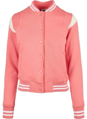 Produktbild von Urban Classics - "College" Sweatjacke für Damen TN381 (XS) (Blassrosa/Hell Sandfarben)