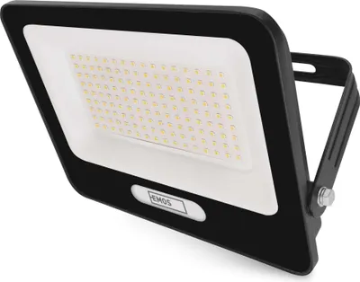 LED reflektor GLARO 100W, černý, IP65, 10000 lm, neutrální bílá