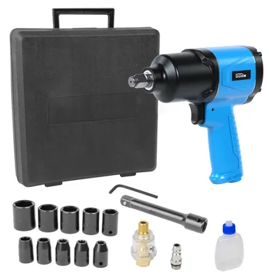 Produktbild von Güde Druckluft-Schlagschrauber-Set (Anschlussgewinde IG 1/4", 6 bar Pressdruck,