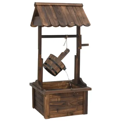 Produktbild von Wunschbrunnen mit Pumpe 57x50x112 cm Massivholz Tanne