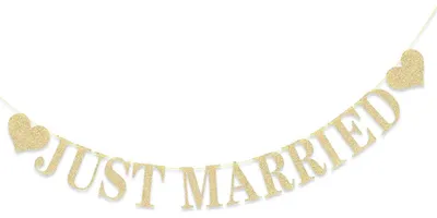 Immagine prodotto di Ghirlande dorate con glitter, ideali per la decorazione di matrimoni