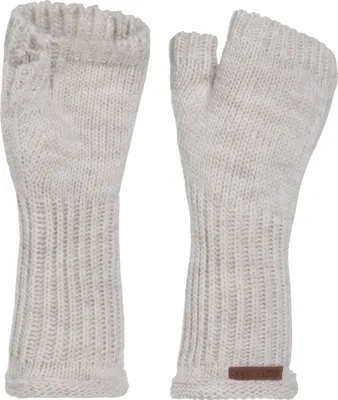Produktbild von Knit Factory Cleo Handstulpen - Beige - One Size