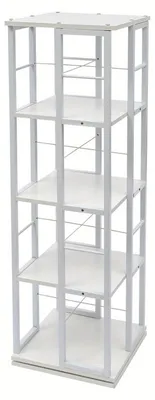 Immagine prodotto di Scaffale per libri - Libreria - Scaffale a ripiani - Mensola per libri - Scaffale portaoggetti - 4 ripiani - Bianco - Legno di alta qualità