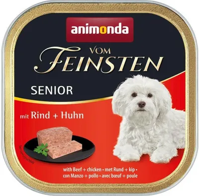 Produktbild von animonda Senior Hundefutter mit Rind und Huhn, 22 x 150 g