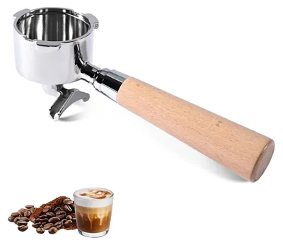 Bodenloser Filterhalter 51 mm, 3 Ohren, Edelstahl, für DeLonghi Dedica