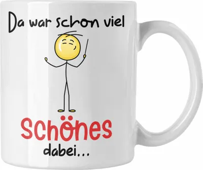 Produktbild von Trendation - Chorleiter Dirigent Kapellmeister Chor Da War Schon Viel Schönes Dabei Tasse Geschenkidee (Weiß)