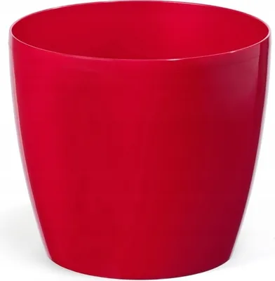 Image de Cache pot MAGNOLIA plastique brillant d14x12cm