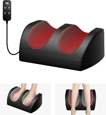 Produktbild von Fußmassagegerät elektrisch, 3 Wärmestufen, Beinmassagegerät mit 20 Massagekopf, 3 Modi,3 Stärken, Massagegerät für Füße,Waden,Entspannung,Durchblutung