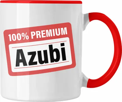 Produktbild von Trendation - 100% Premium Azubi Tasse Geschenk für Azubis Bester Auszubildender Prüfung Bestanden Azubi (Rot)