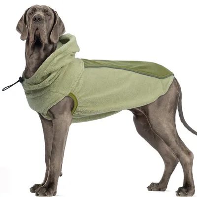 Produktbild von Hundejacke Winterweste mit Leinenloch, reflektierend, Grün, 5XL