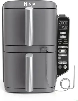 Immagine prodotto di SharkNinja Ninja SL451EU, Friggitrice ad aria calda, 9,5 l, 40 °C, 240 °C, doppia, nero