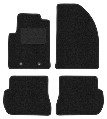 Image de Tapis de sol en moquette pour Ford Fiesta MK6 2002-2010 (à hayon) – jeu 4 pièces, anthracite, sur mesure – Wielganizator ANTHRA