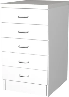 Produktbild von Flex Well Auszugunterschrank Speed BxTxH 50 x 50 x 85 cm weiß matt zerlegt 00005345