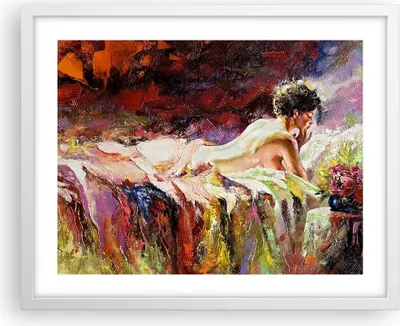 Produktbild von Gerahmtes Poster - Weißer Rahmen - Frau Modell - 50x40 cm - Wand Bild - Wanddeko - Wandbilder - Kunstposter - Wandposter - Bilderrahmen - Bilder - Kunstdruck - Wandbild - P2WAA50x40-3534