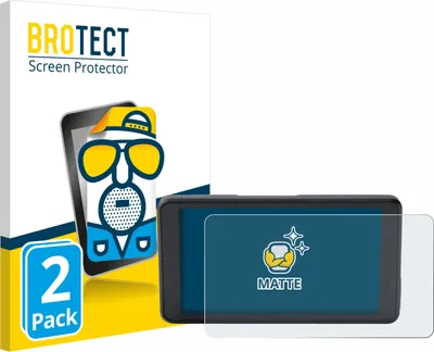 Produktbild von 2x BROTECT Schutzfolie für BMW ConnectedRide Navigator Full Cover Displayschutz Displayschutzfolie Folie Matt Entspiegelungsfolie
