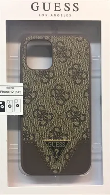 Produktbild von Guess 4G Triangle Collection Cover für Samsung Galaxy iPhone 12 mini 5,4" braun