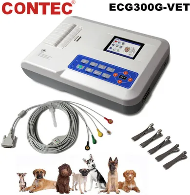 Obrázok produktu pre Veterinárne EKG zariadenie pes mačka elektrokardiograf 3 kanálová tlačiareň zvieracie zvieratá VET