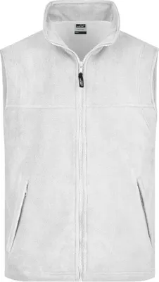 Produktbild von James & Nicholson Fleece Vest Gr. XL, weiß