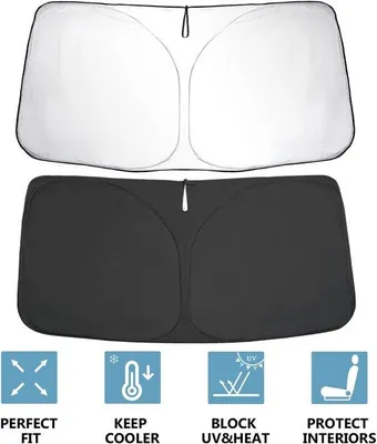 Produktbild von Famanu Sonnenschutzblende für Frontscheibe - Hitzeschutz und UV-Schutz