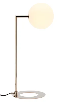 Zdjęcie produktu dla Lampa stołowa FEME nikiel-biała 1xG9x15W szkło wym:50x16x26cm IP20 Jupiter
