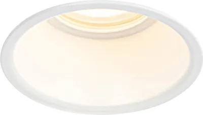 Produktbild von QAZQA - Modern Moderner Einbaustrahler Weiß GU10 50mm IP44 - Dept I Wohnzimmer I Schlafzimmer - Aluminium Rund - LED geeignet GU10