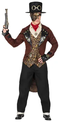 Imagen del producto de Traje de caballero steampunk - Traje retro de caballero estilo steampunk, talla M (50/52)
