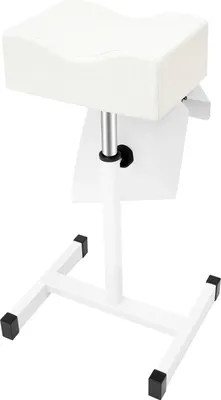 Produktbild von Nagelstuhl - Maniküre-/Pedikürhocker mit Absaugung - 220 V - Metall & PVC - Leicht & tragbar - Für Nagelstudio & Spa - Weiß