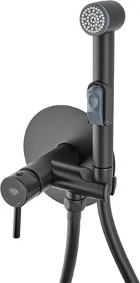 Produktbild von SAT Spraybrause Bidetbrause Set Bidet Handbrause Unterputz mit Mischfunktion, schwarz matt