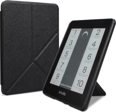 Obrázok produktu pre INF SkladaciePolyuretánkožené puzdro pre Kindle 2024, KPW123, KPW958 - Čierne