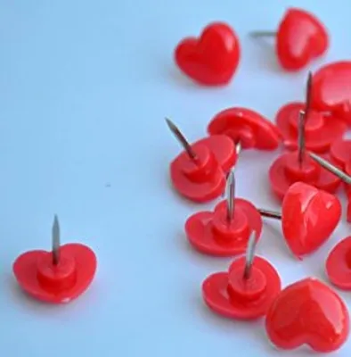 Produktbild von Reißzwecken  Herz rot Pinnwand