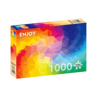 Obrázok produktu pre Puzzle 1000 dielov Enjoy – Dúhový prechod v tvare polygonálneho víru