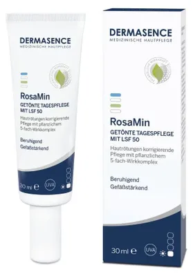 Produktbild von DERMASENCE RosaMin getönte Tagespflege LSF 50 Creme, 30 ml Creme