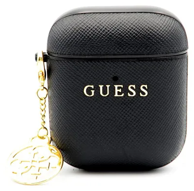 Image de Guess Airpods - Airpods 2 Étui AirPods 4G Charm - Noir