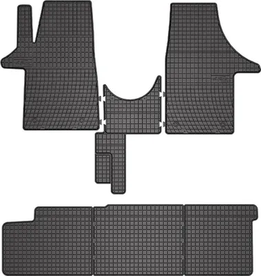 Immagine prodotto di OMAC tappetini in gomma per VW Transporter T5 2003-2015 tappetini auto in gomma nera 6x