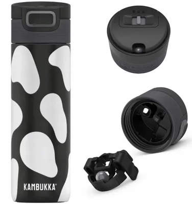 Produktbild von Kambukka Etna 500ml Thermobecher Limitierte Edition Cow Black