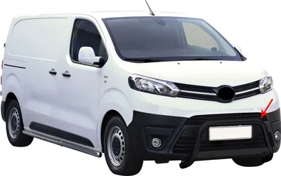 Image de Pare-buffle Avant pour Toyota Proace Verso 2016-2019 63 mm Acier Inoxy Noir