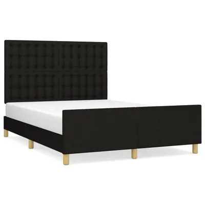 Obrázek produktu pro vidaXL Rám postele bez matrace černý 140x200 cm látka