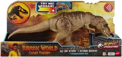 Obrázok produktu pre Mattel Jurassic World Zbesilý útok Chaos Theory T-Rexa so zvukmi HXF53