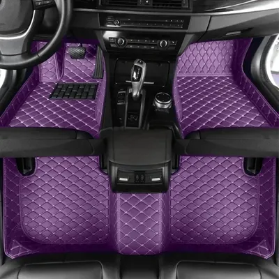 Image de Tapis de sol pour voiture, sur mesure, faciles d'entretien, lot de 3, tapis de sol - 5, pour voiture à volant à gauche