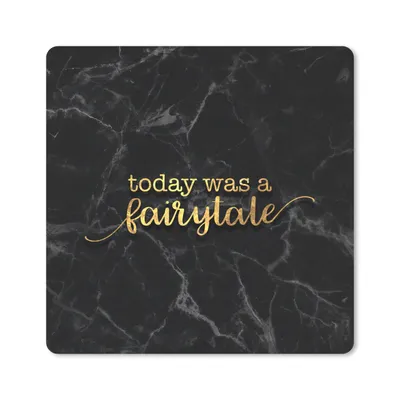Produktbild von MuchoWow® Mauspad Mousepad Zitate - Sprichwörter - Gold - Marmor 20x20 cm - Mousepads - Maus Mat - Pad - Mausunterlage - Desk Mat - Bureauartikeln
